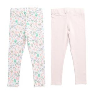🆕 Cynthia Rowley Little Girls 2pk Leggings - Glittery & Stretchy